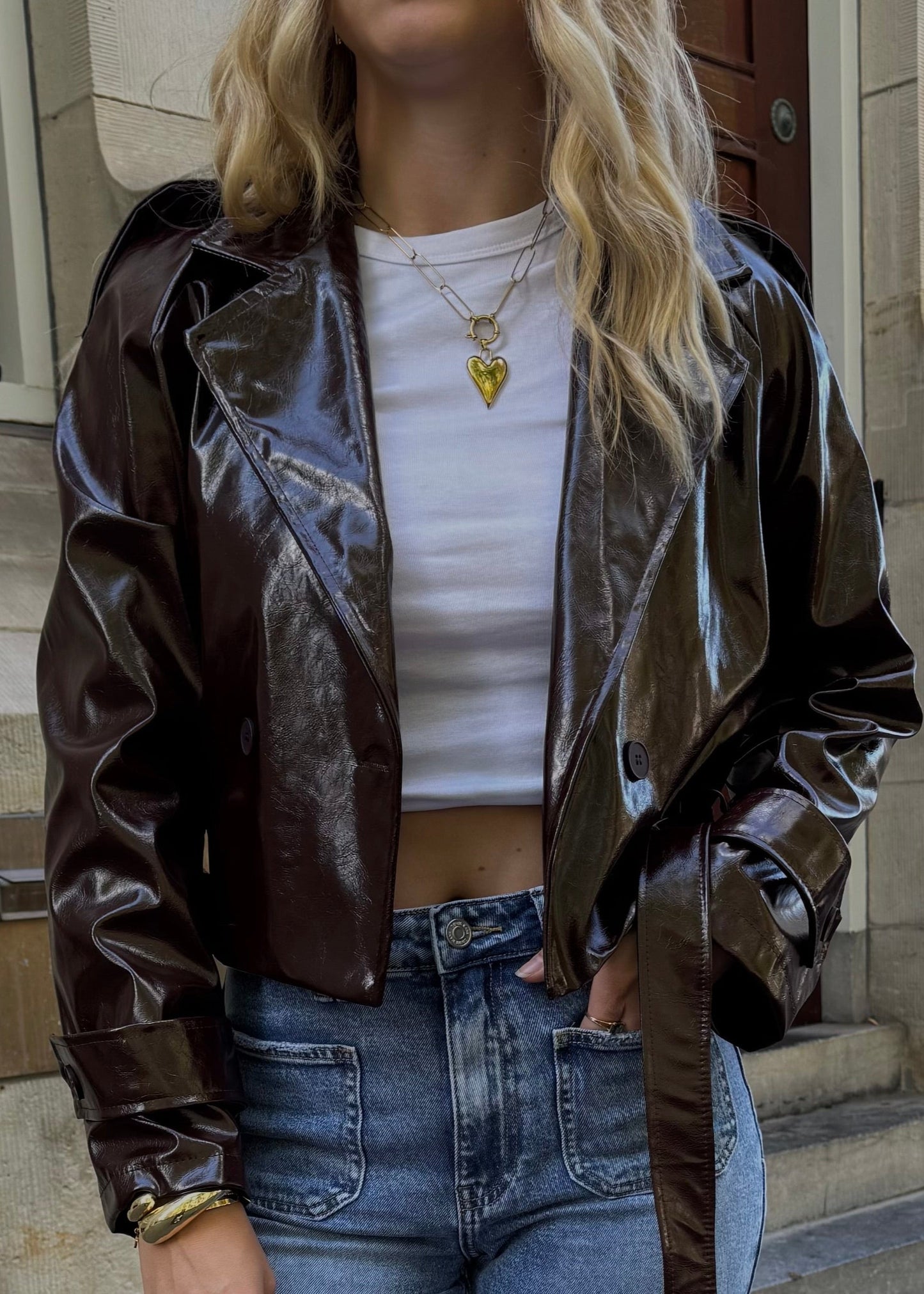 TRENCH LAK JACKET - BROWN