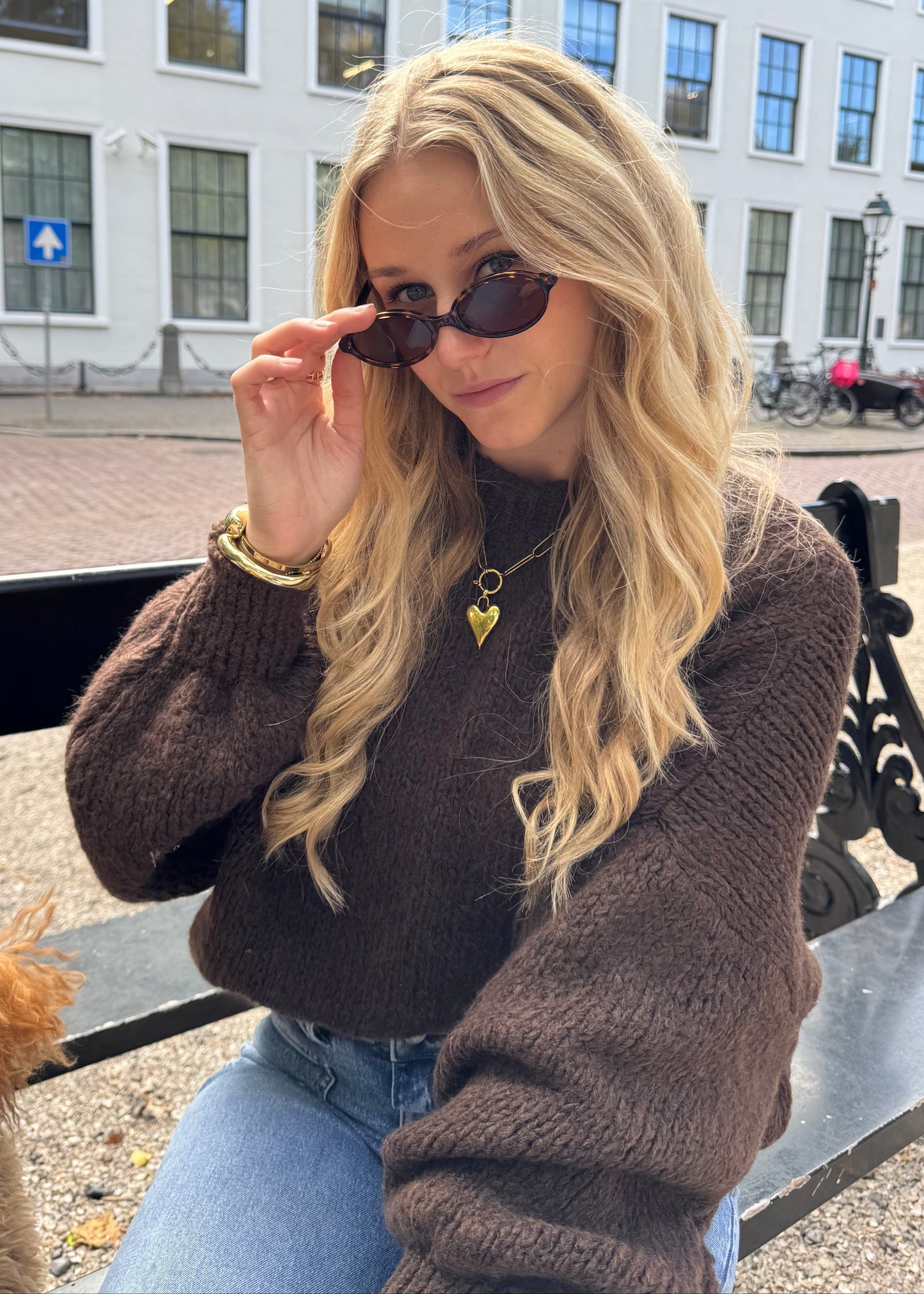 'STAY WITH ME' KNIT - BRUIN