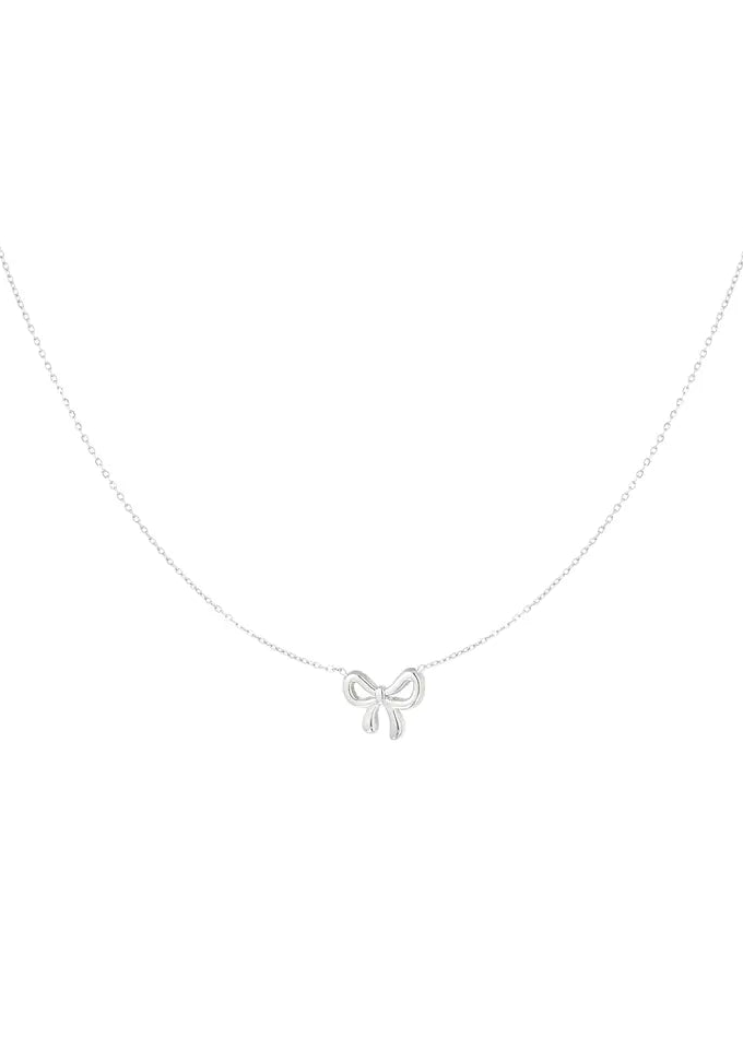 KETTING MET STRIK - ZILVER