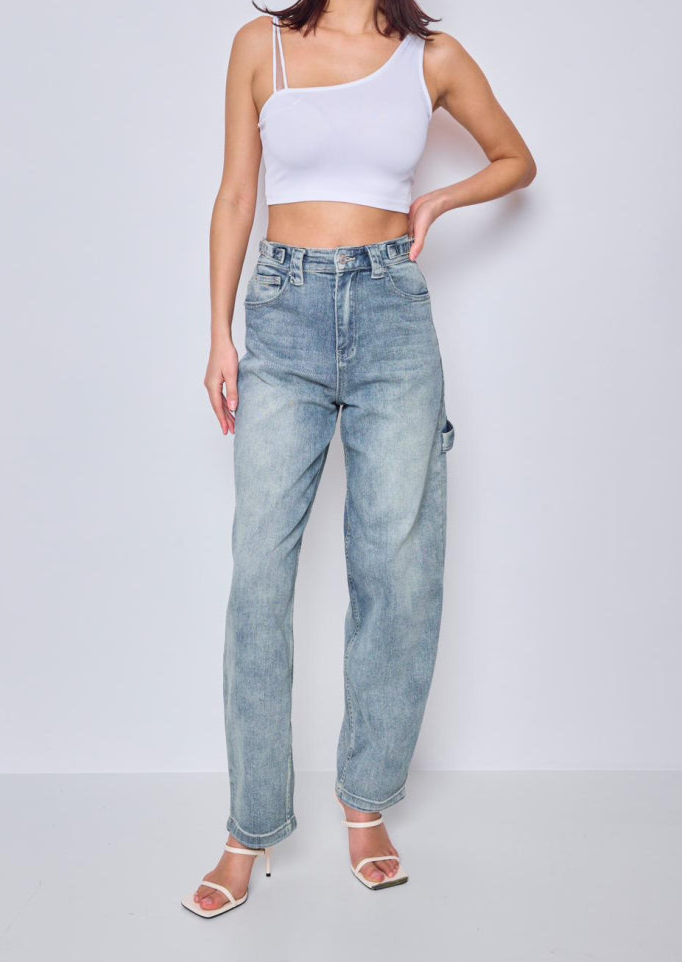 MONTÉRNO WASHED BALLOON FIT JEANS 056