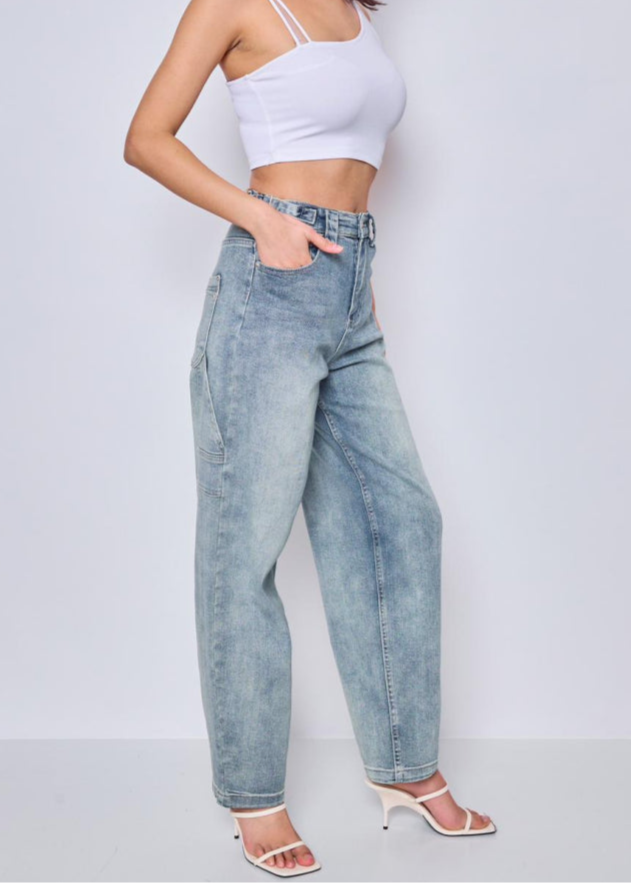MONTÉRNO WASHED BALLOON FIT JEANS 056