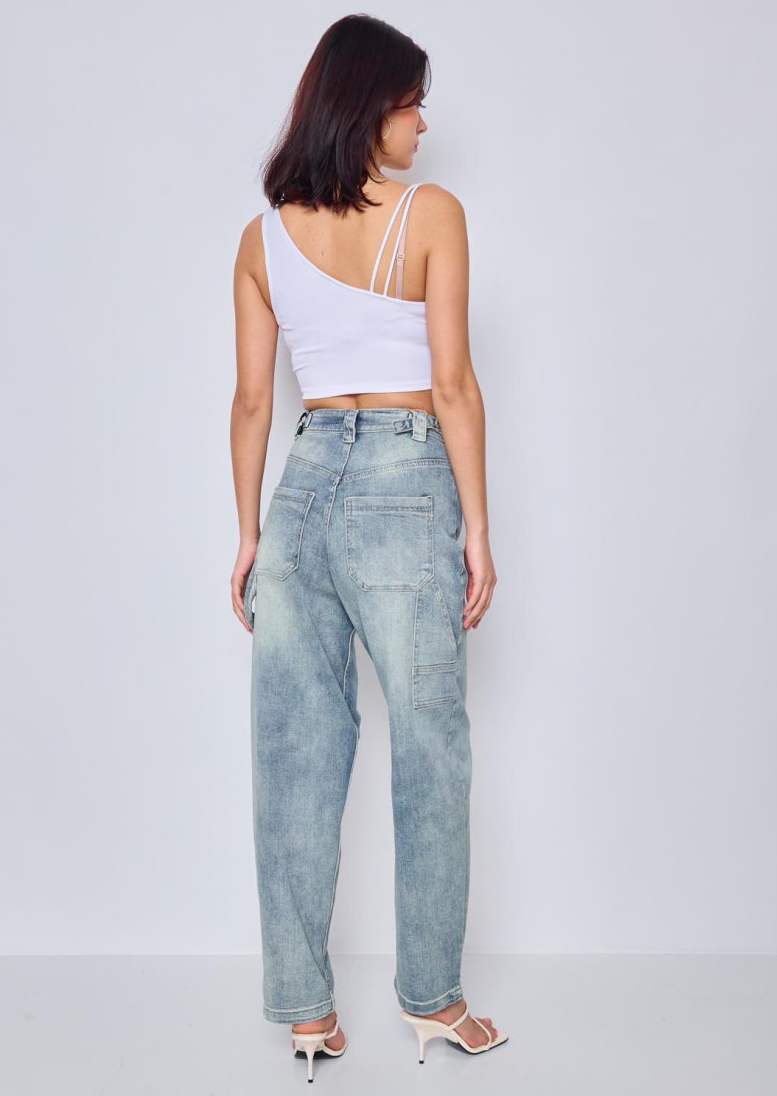 MONTÉRNO WASHED BALLOON FIT JEANS 056