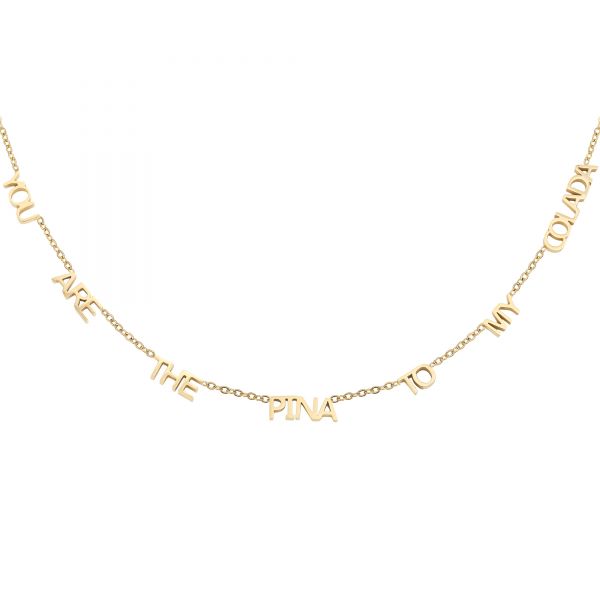 'YOU ARE THE PINA TO MY COLADA' CHAIN