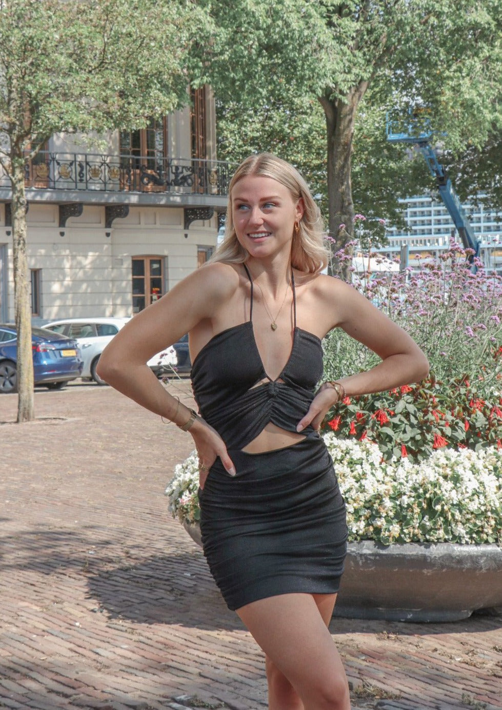 ELOISA DRESS - ZWART