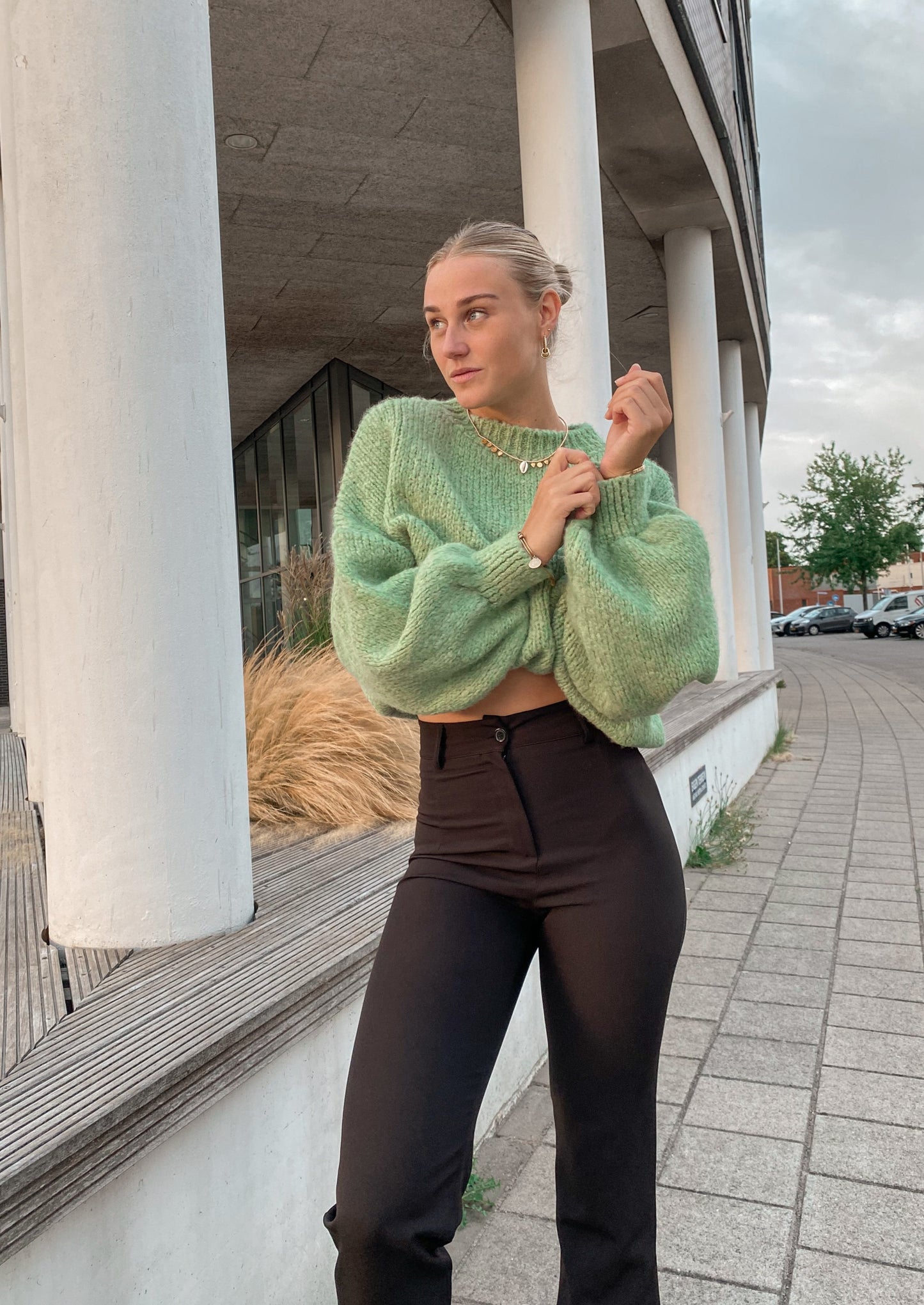 ‘STAY WITH ME’ KNIT - GREEN