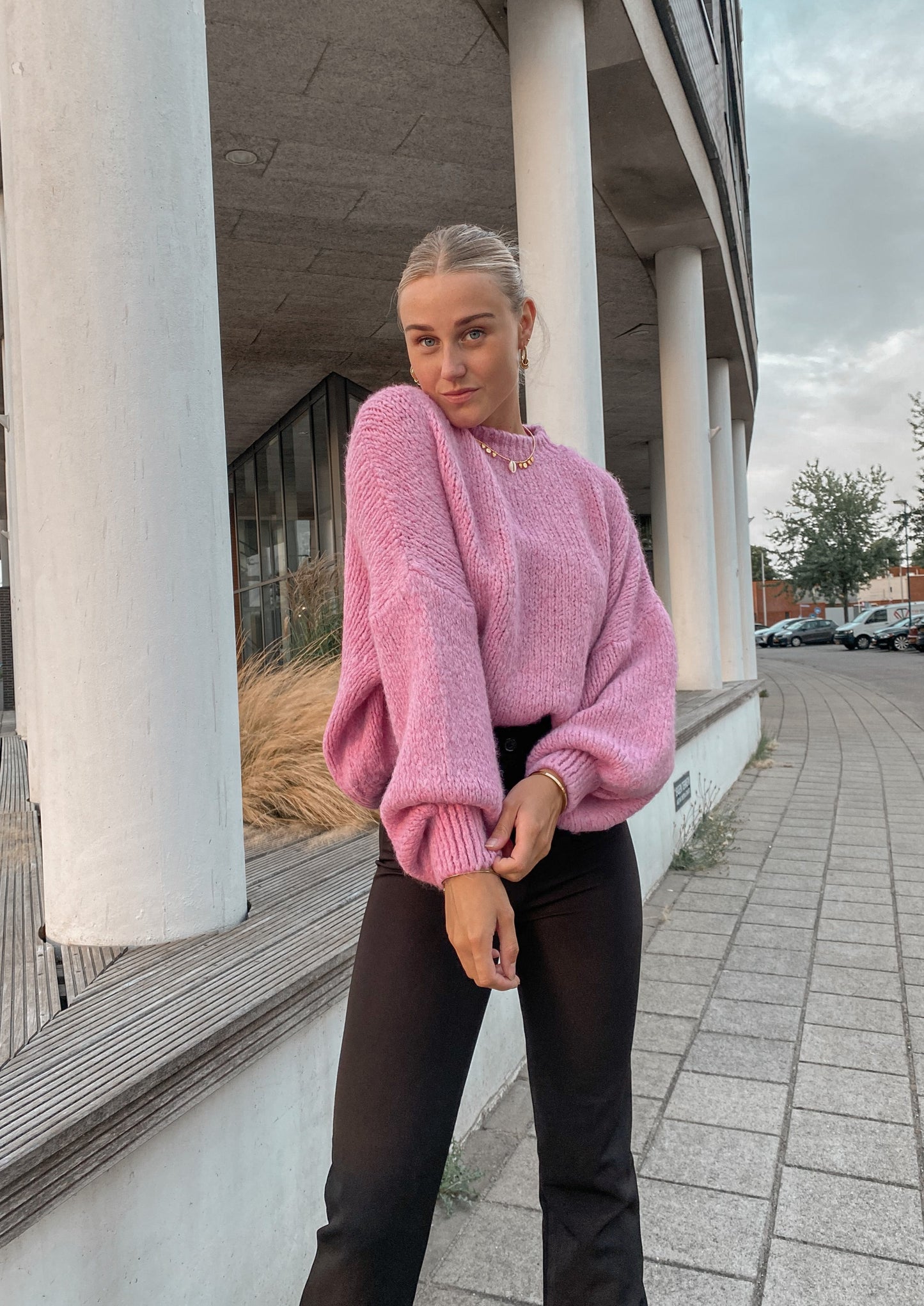 ‘STAY WITH ME’ KNIT - BUBBLEGUM