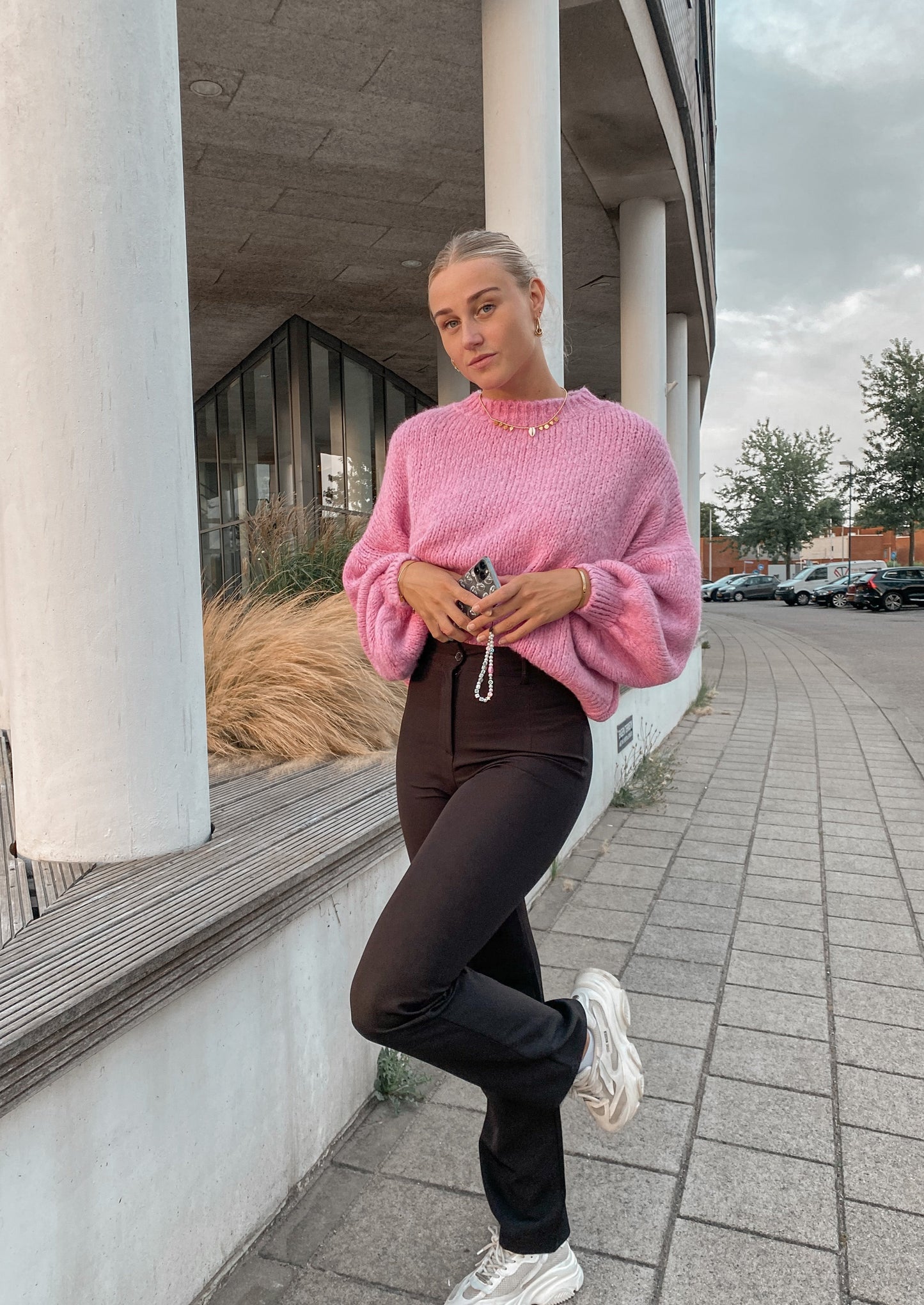 ‘STAY WITH ME’ KNIT - BUBBLEGUM