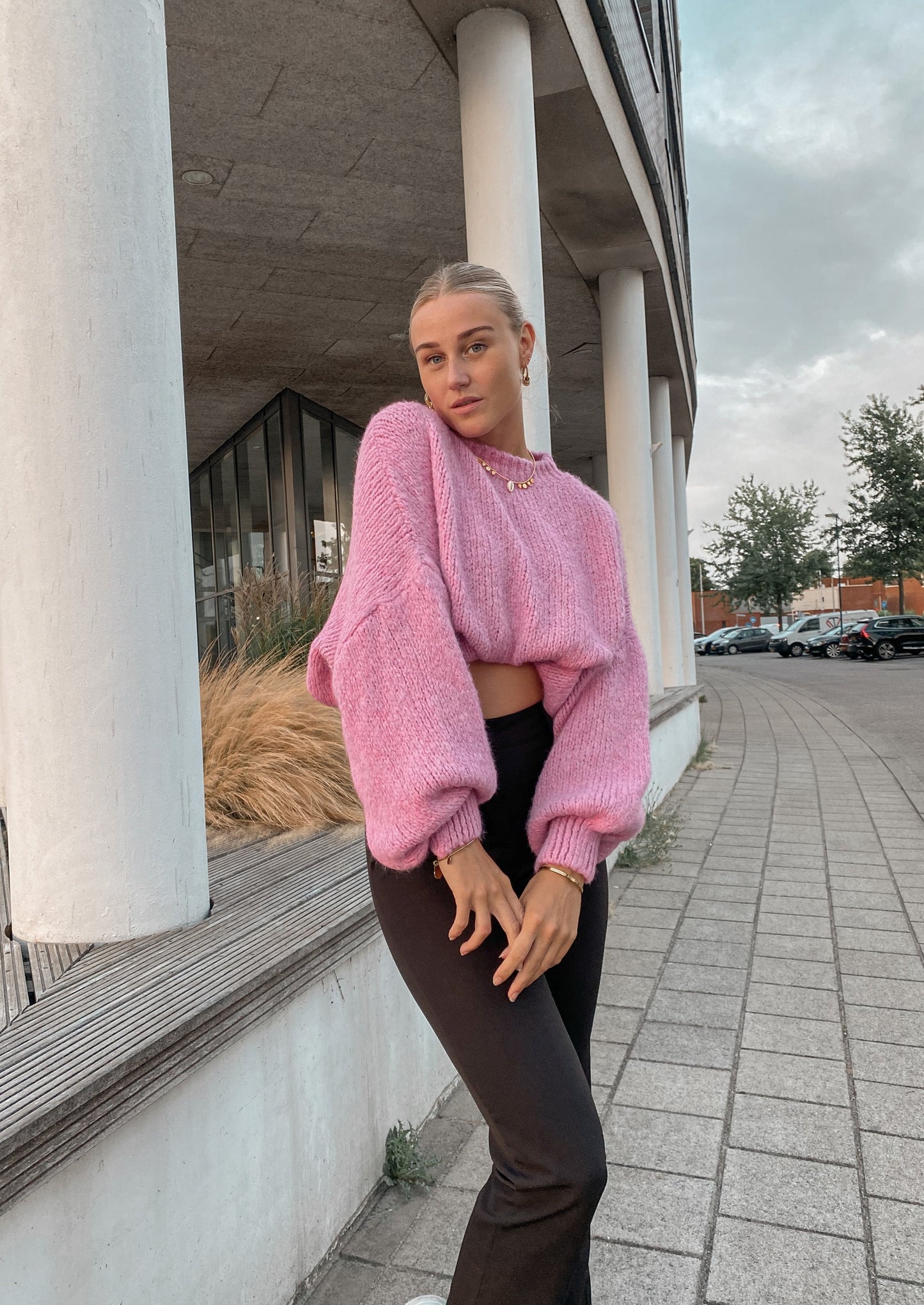 ‘STAY WITH ME’ KNIT - BUBBLEGUM