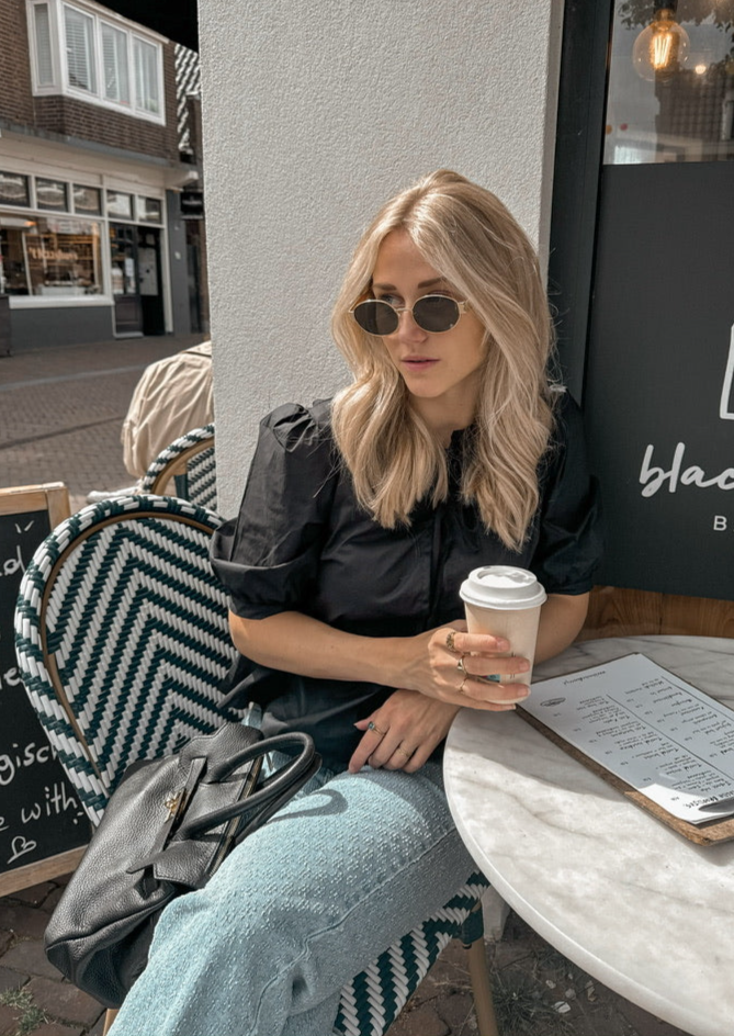 JUNE TOP - ZWART