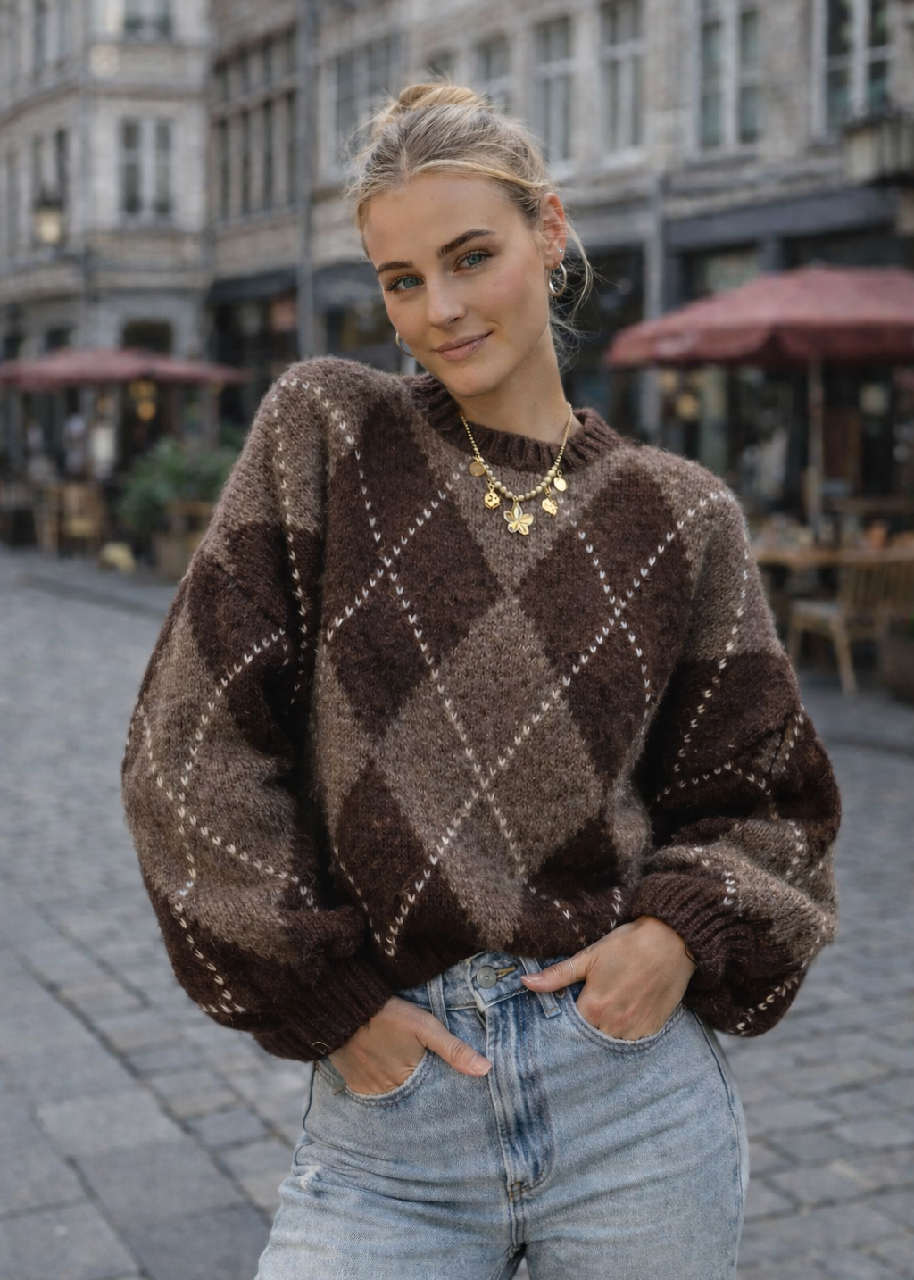 RETRO GERUITE KNIT - BRUIN