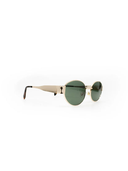 LINA SUNGLASS GOUD (DONKERGROENE GLAZEN)