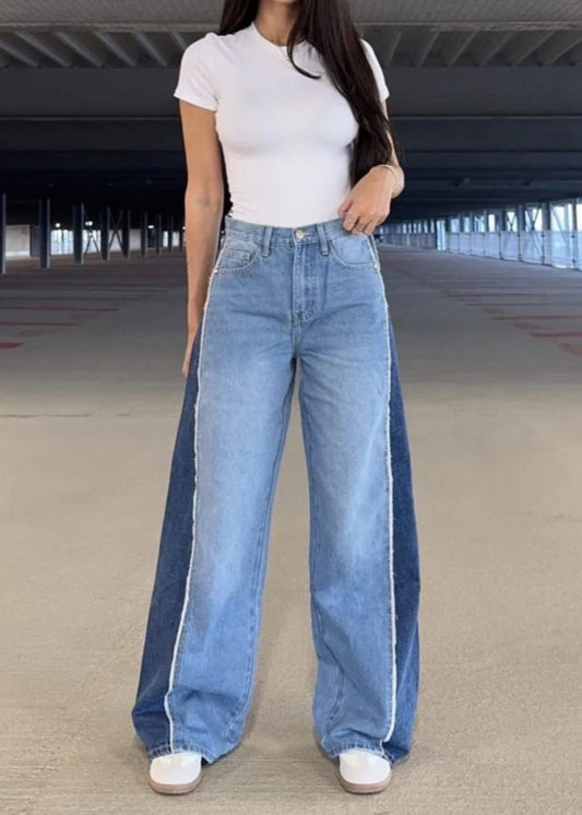 MONTÉRNO TWO-TONED WIDE LEG JEANS 054
