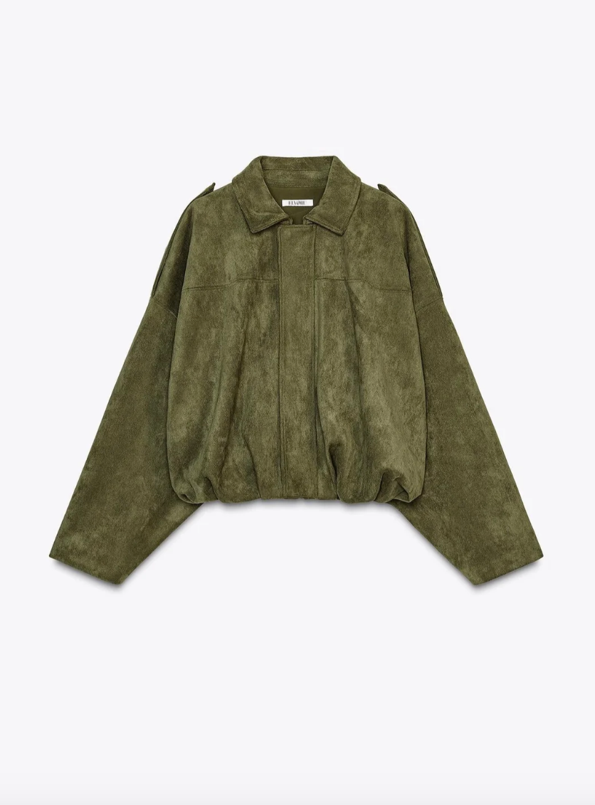 GAIA SUÉDE JACKET - GREEN
