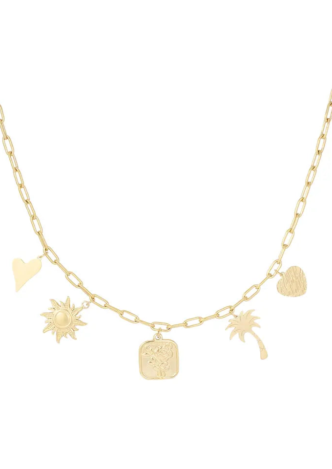 BEDELKETTING SUMMER VIBES - GOUD
