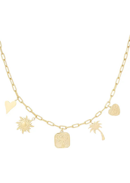 BEDELKETTING SUMMER VIBES - GOUD