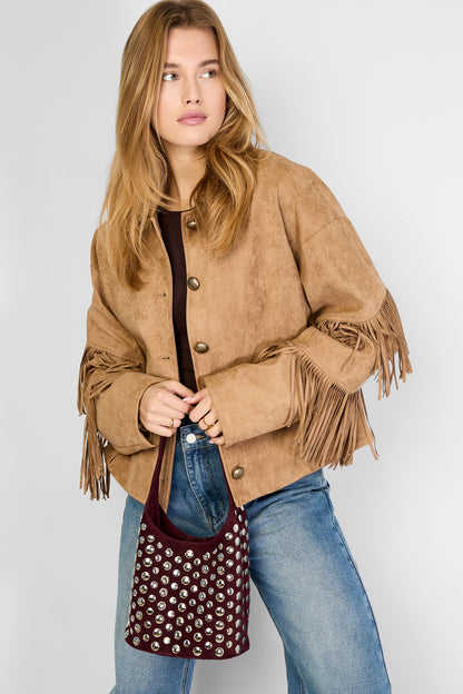 SCHOUDERTAS MET STUDS