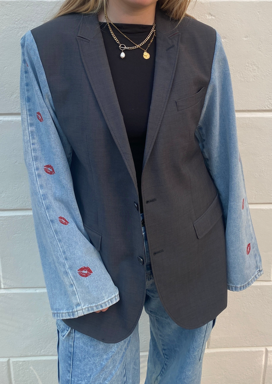 CBJ X MONTÉRNO BLAZER 032 - GRIJS