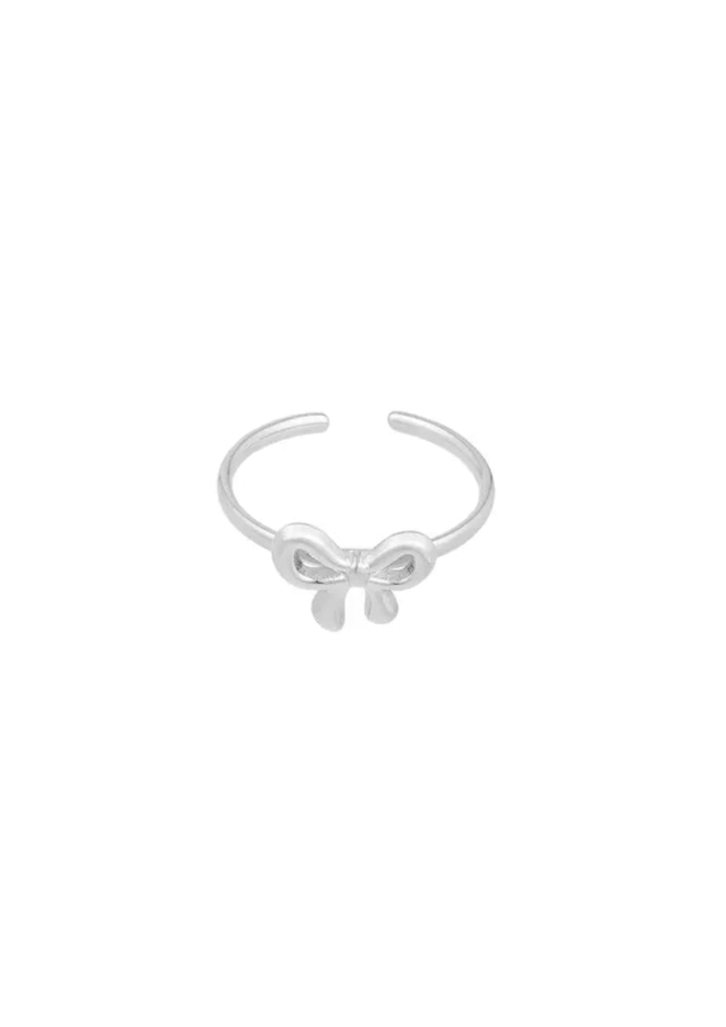 RING MET STRIK - ZILVER