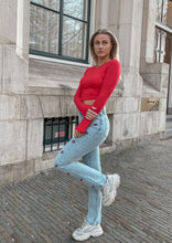 Afbeelding in Gallery-weergave laden, LEELA LONG SLEEVE TOP - RED
