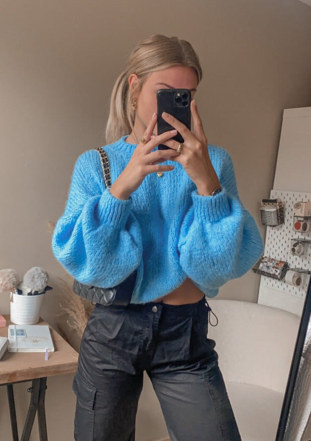 'STAY WITH ME' KNIT - LIGHT BLUE