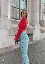 Afbeelding in Gallery-weergave laden, &#39;KISS ME&#39; STRAIGHT LEG JEANS
