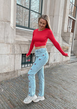Afbeelding in Gallery-weergave laden, LEELA LONG SLEEVE TOP - RED
