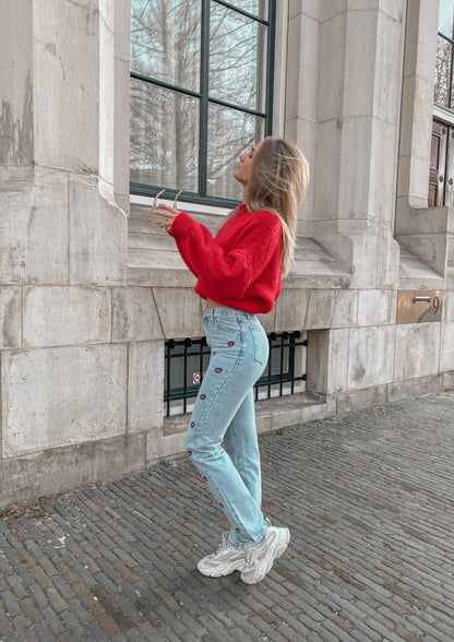 'STAY WITH ME' KNIT - RED