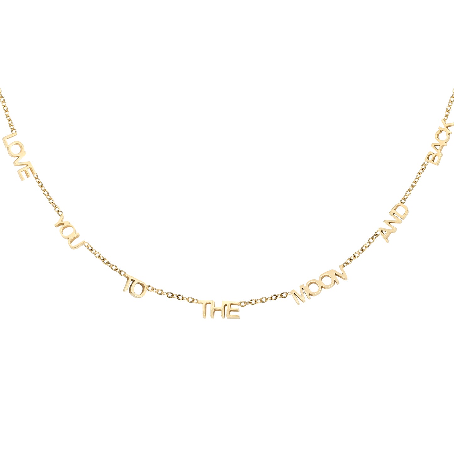 'LOVE YOU TO THE MOON AND BACK' CHAIN