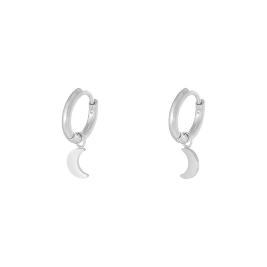 MOON EARRINGS - SILVER