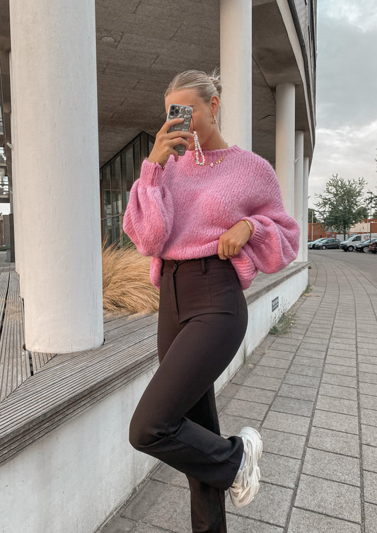 ‘STAY WITH ME’ KNIT - BUBBLEGUM