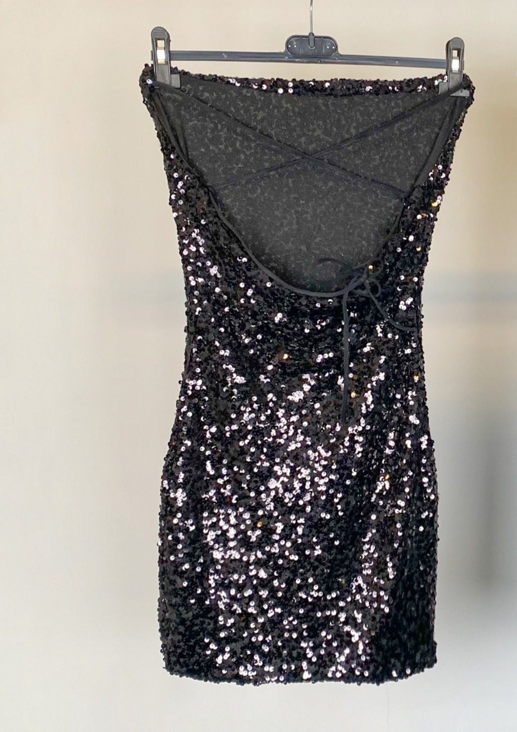 READY TO PARTY’ SPARKLE DRESS - BLACK